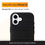 R2B iPhone 16 hoesje met MagSafe - Incl. Screenprotector - Zwart