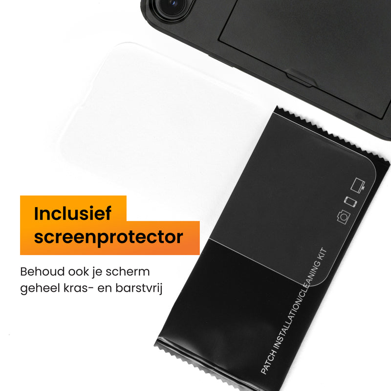 iPhone 16e hoes met screenprotector