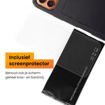 R2B iPhone 17 Pro Max Hoesje met Pasjeshouder - Incl. Screenprotector - 3 Pasjes