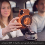 R2B iPhone 17 hoesje met MagSafe - Incl. Screenprotector - Roodbruin