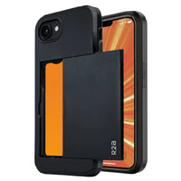 R2B iPhone 17e Hoesje met Pasjeshouder - Screenprotector - 3 Pasjes - Stevig & Beschermend - Zwart