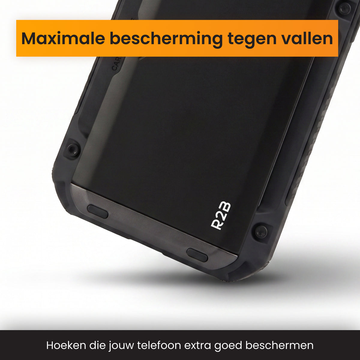 R2B iPhone 18 Pro Max Hoesje met Pasjeshouder - Incl. Screenprotector - 4 Pasjes