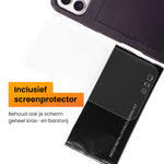 R2B iPhone 18 Pro Hoesje met Pasjeshouder - Incl. Screenprotector - 3 Pasjes