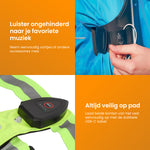 R2B Phone Holder Running - 6 inch - Waterproof + Running Vest with Lighting