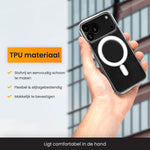 Een transparant iphone 17 pro hoesje gemaakt van TPU materiaal