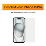 R2B Screenprotector iPhone 18 Pro - Tempered Glass - Installatieframe