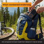 luchtcompressor die gemakkelijk mee te nemen is in een rugzak