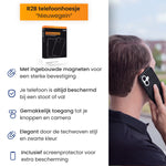 R2B iPhone 16 hoesje met MagSafe - Incl. Screenprotector - Zwart