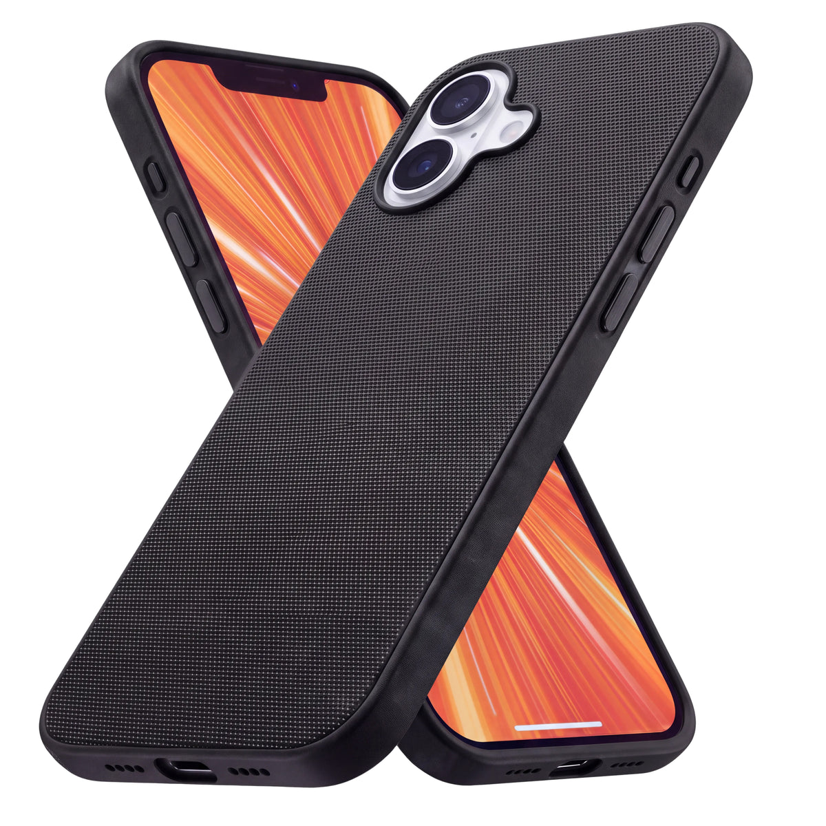 R2B iPhone 16 hoesje met MagSafe - Incl. Screenprotector - Zwart