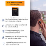 R2B iPhone 17 hoesje met MagSafe - Incl. Screenprotector - Roodbruin