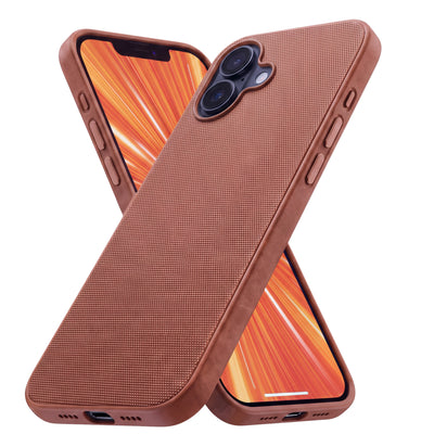 R2B iPhone 17 hoesje met MagSafe - Incl. Screenprotector - Roodbruin