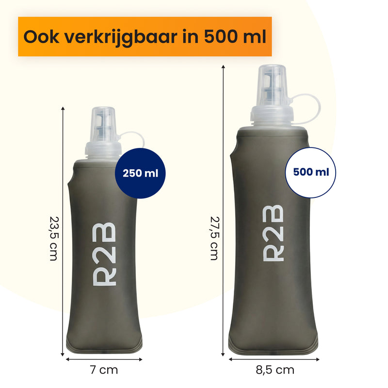 opvouwbaar waterflesje die ook in 500ML verkrijgbaar is