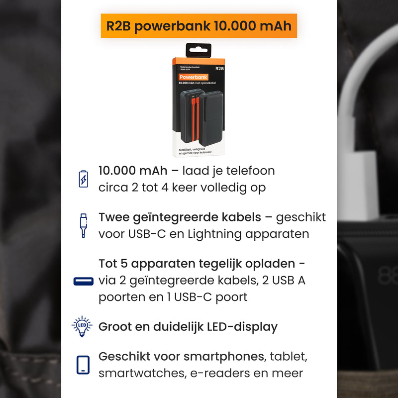 powerbank details van het product