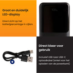 powerbank telefoon met een mooie led-display voor het percentage