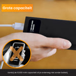 R2B Powerbank 10.000 mAh - 2 tot 4 Keer Opladen - Snelladen - Licht & Compact