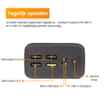 R2B Powerbank 30.000 mAh - 6 tot 8 Keer Opladen - Snelladen - Hoge Capaciteit & Betrouwbaar