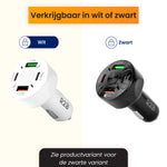 R2B Auto Oplader USB-C & USB-A - 4 Poorten - Snellader voor 12V Aansluiting