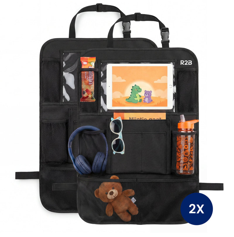 R2B Auto Organizer Autostoel - 2 Stuks - Autostoel Organizer voor Kinderen
