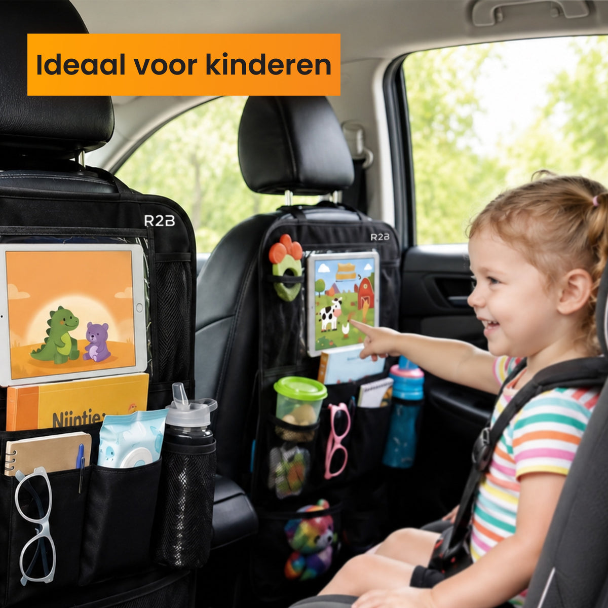R2B Auto Organizer Autostoel - 2 Stuks - Autostoel Organizer voor Kinderen
