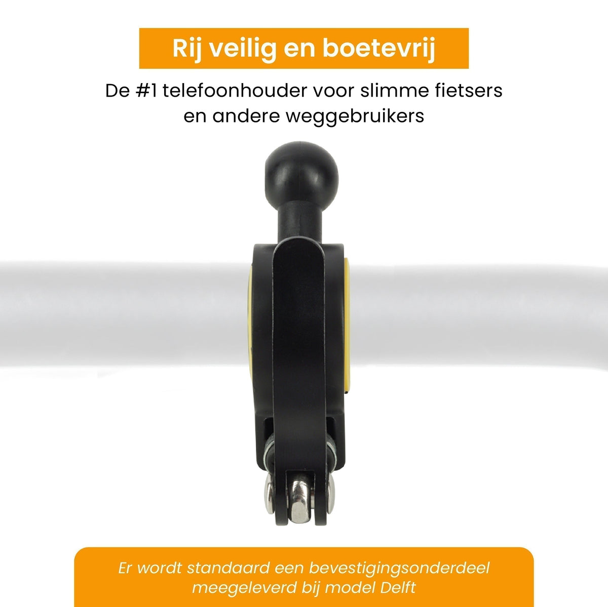 R2B Bevestigingsonderdeel voor Fietshouder model Delft - Telefoonhouder fiets