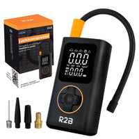 R2B Compressor Bandenpomp - Elektrisch & Oplaadbaar - Veelzijdig & Universeel - Met Powerbank & Zaklamp