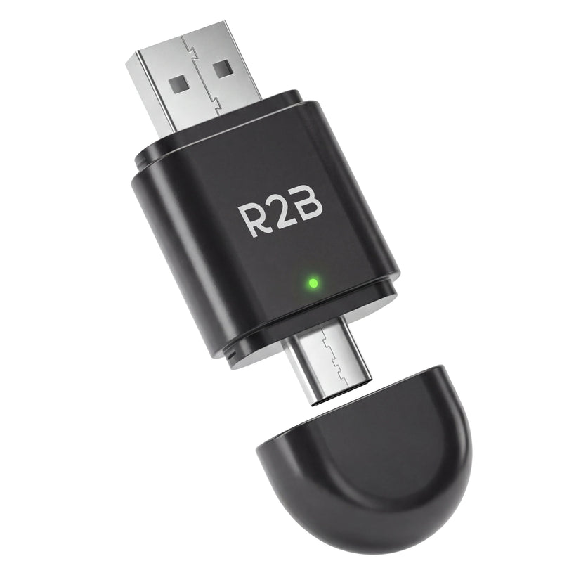 R2B Dongle Geschikt voor CarPlay en Android Auto - Draadloze Adapter