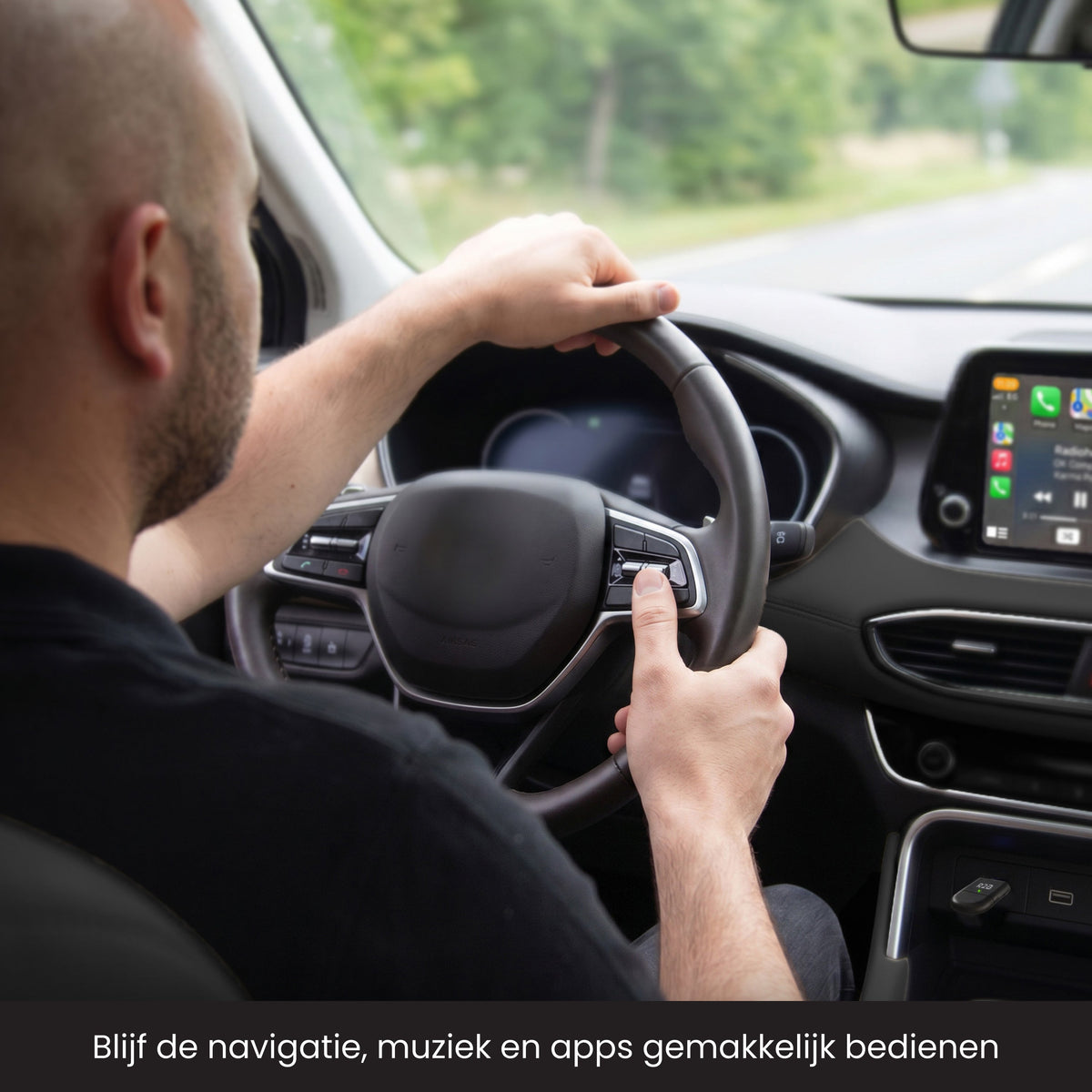 R2B Dongle Geschikt voor CarPlay en Android Auto - Draadloze Adapter