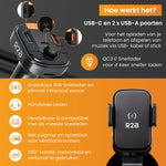 R2B Draadloze Telefoonhouder Auto met Bluetooth FM Transmitter
