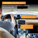 R2B Draadloze Telefoonhouder Auto met Bluetooth FM Transmitter