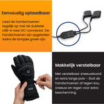 R2B Elektrische Verwarmde Handschoenen - Waterdicht & Oplaadbaar - Touchscreen