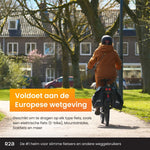 R2B Fietshelm voor volwassenen met LED-verlichting - Maat L - 58-61 cm - Fiets helm voor dames en heren - R2B Store