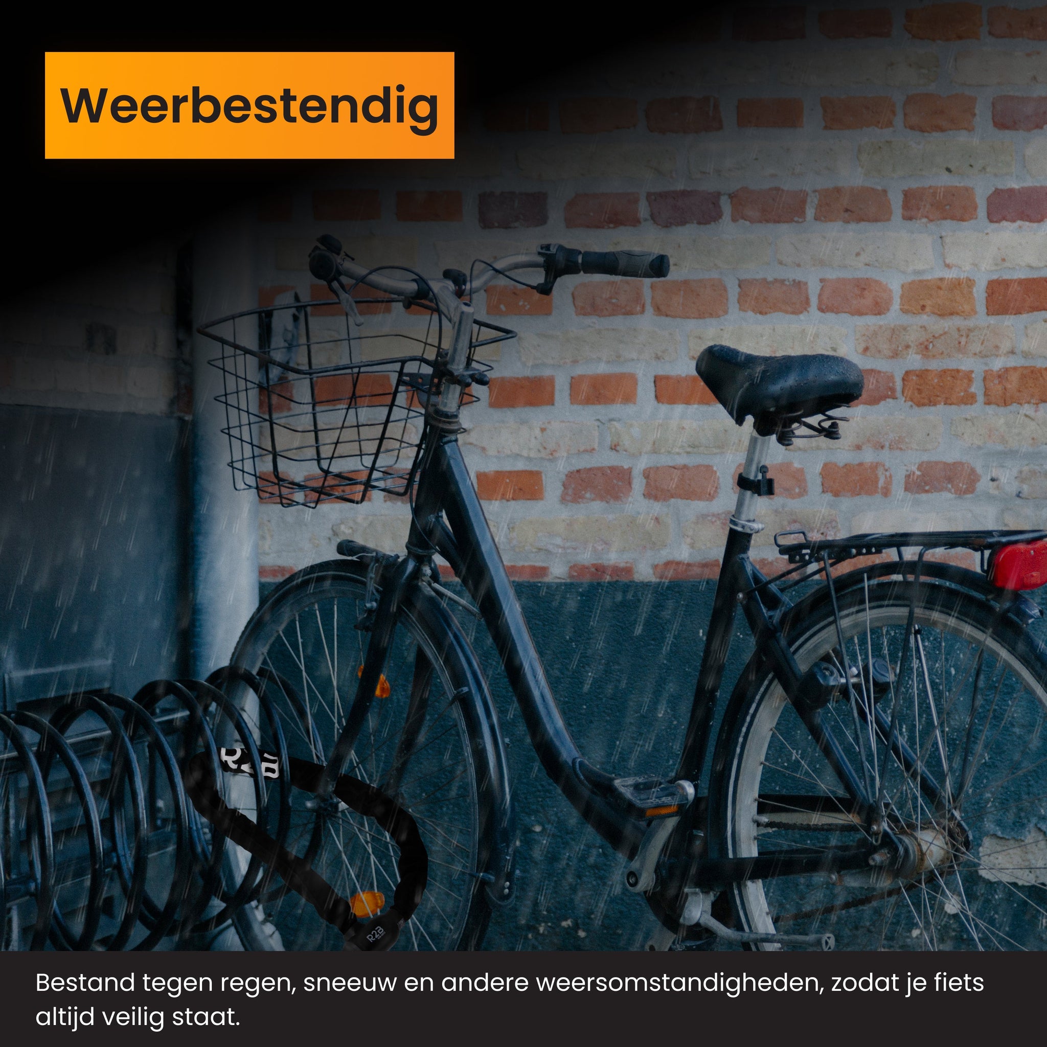 R2B Fietsslot ART2 - Voor Fiets & E-Bike - Gecertificeerd voor Verzekering - Weerbestendig - 2 Sleutels - fietsslot