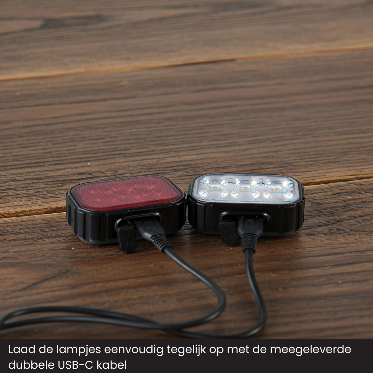 R2B Fietsverlichting Voor & Achter - USB-C Oplaadbaar - Fietslamp