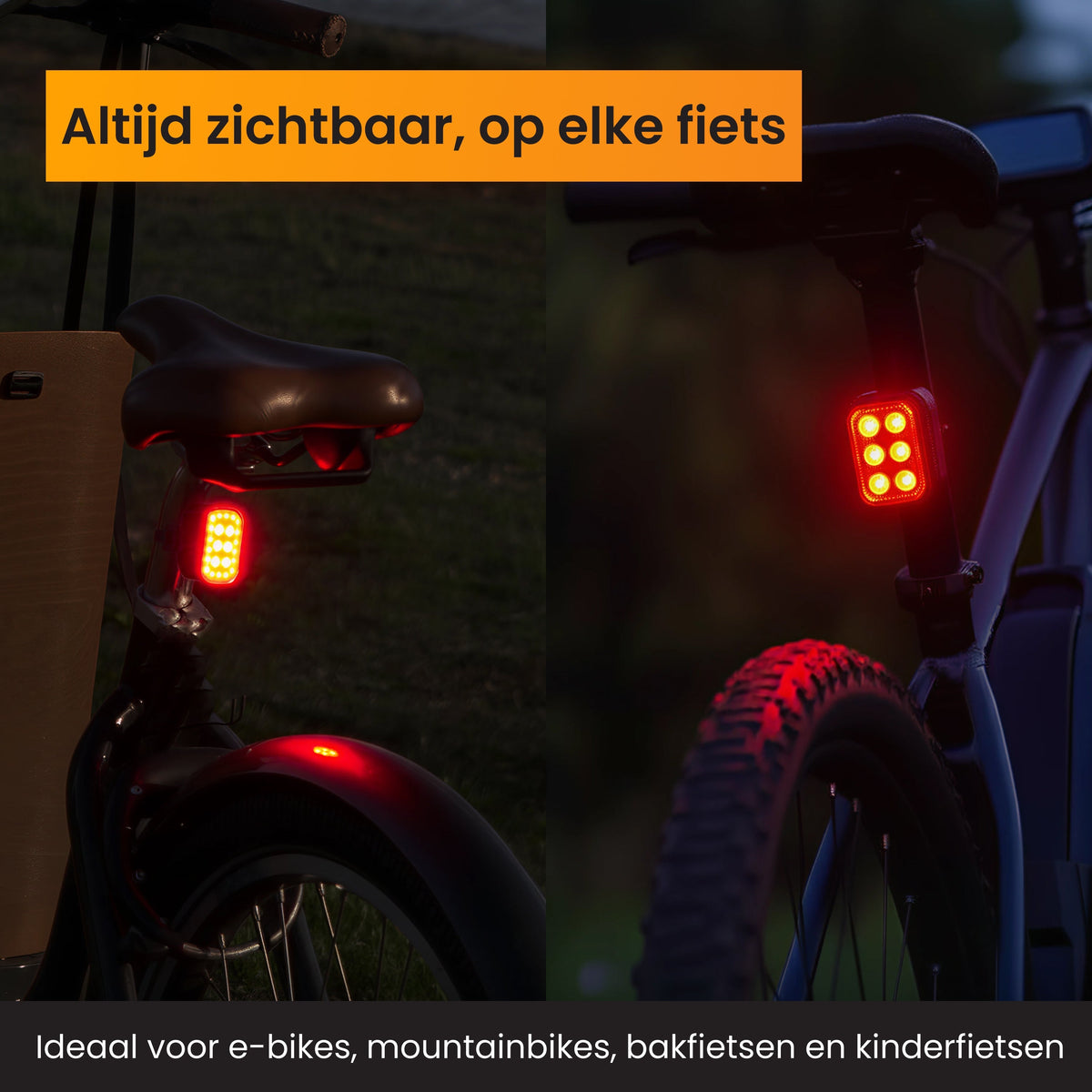 R2B Fietsverlichting Voor & Achter - USB-C Oplaadbaar - Fietslamp