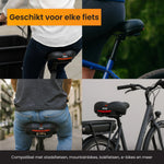 R2B Fietszadel Heren & Dames - Gelcomfort & Schokabsorptie - Waterdichte Zadelhoes