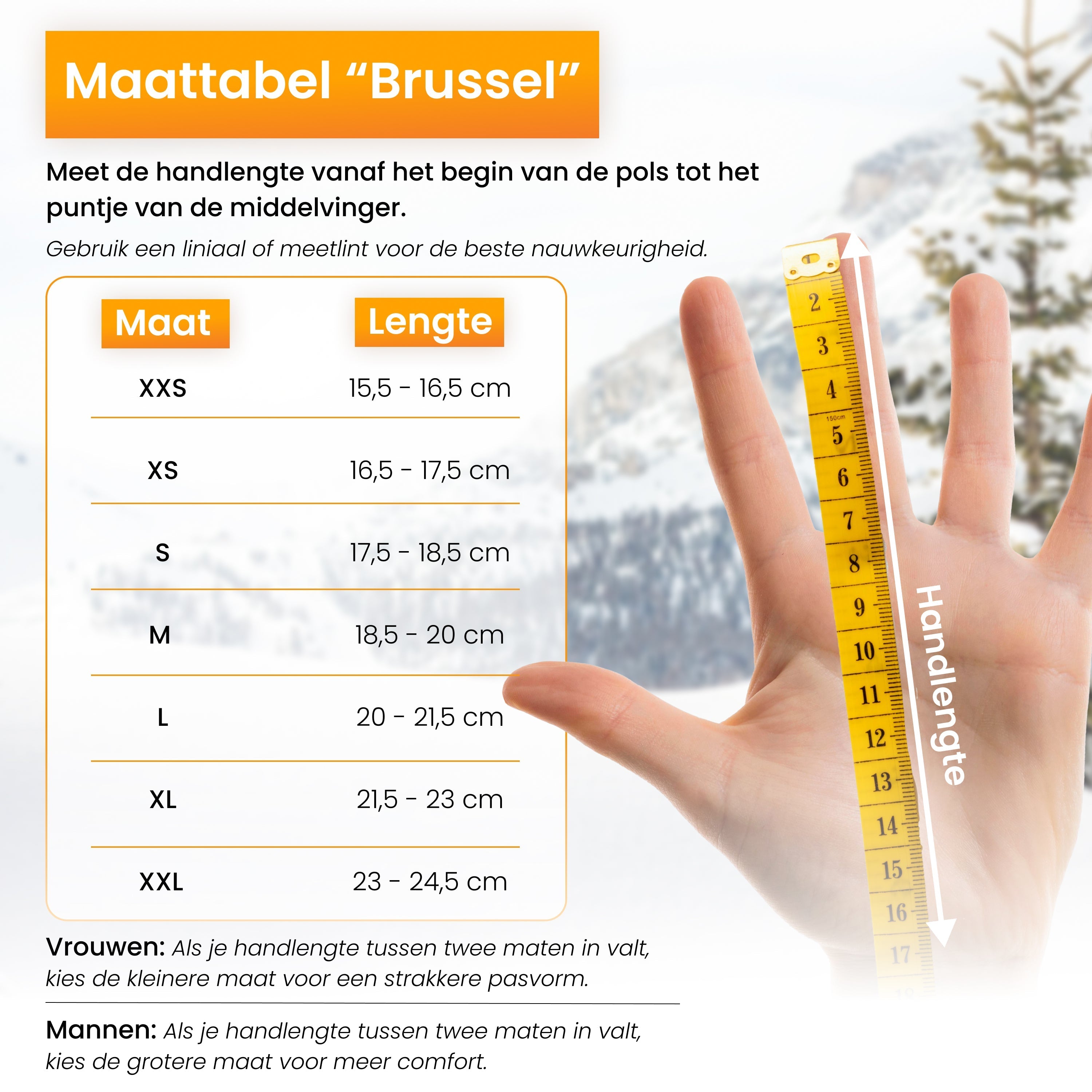 R2B Handschoenen Winter - Water- en winddicht - Touchscreen