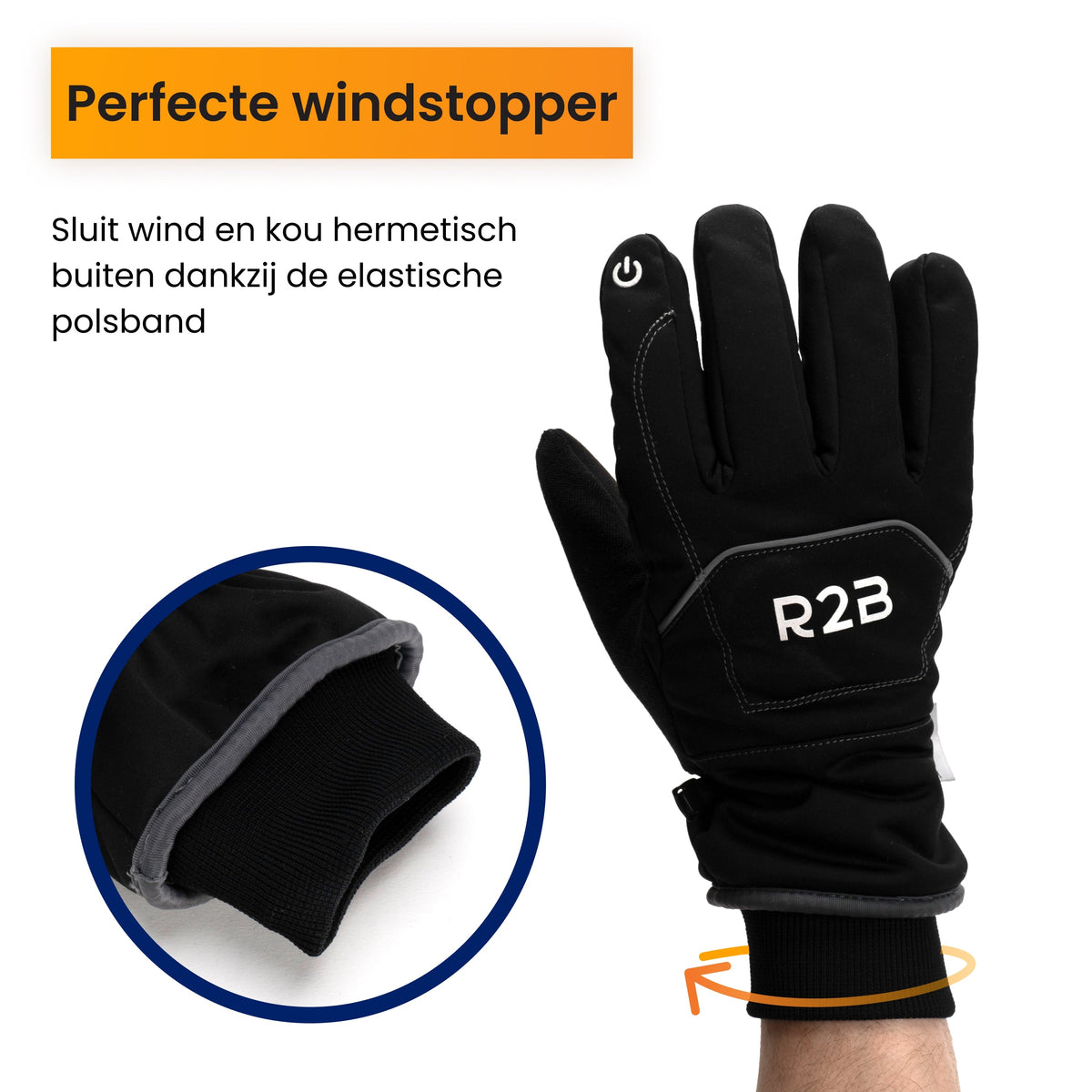 R2B Handschoenen Winter - Water- en winddicht - Touchscreen - Wintersport - Dames & Heren