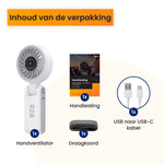 R2B Handventilator Oplaadbaar - Draagbare Mini Ventilator - Nekventilator