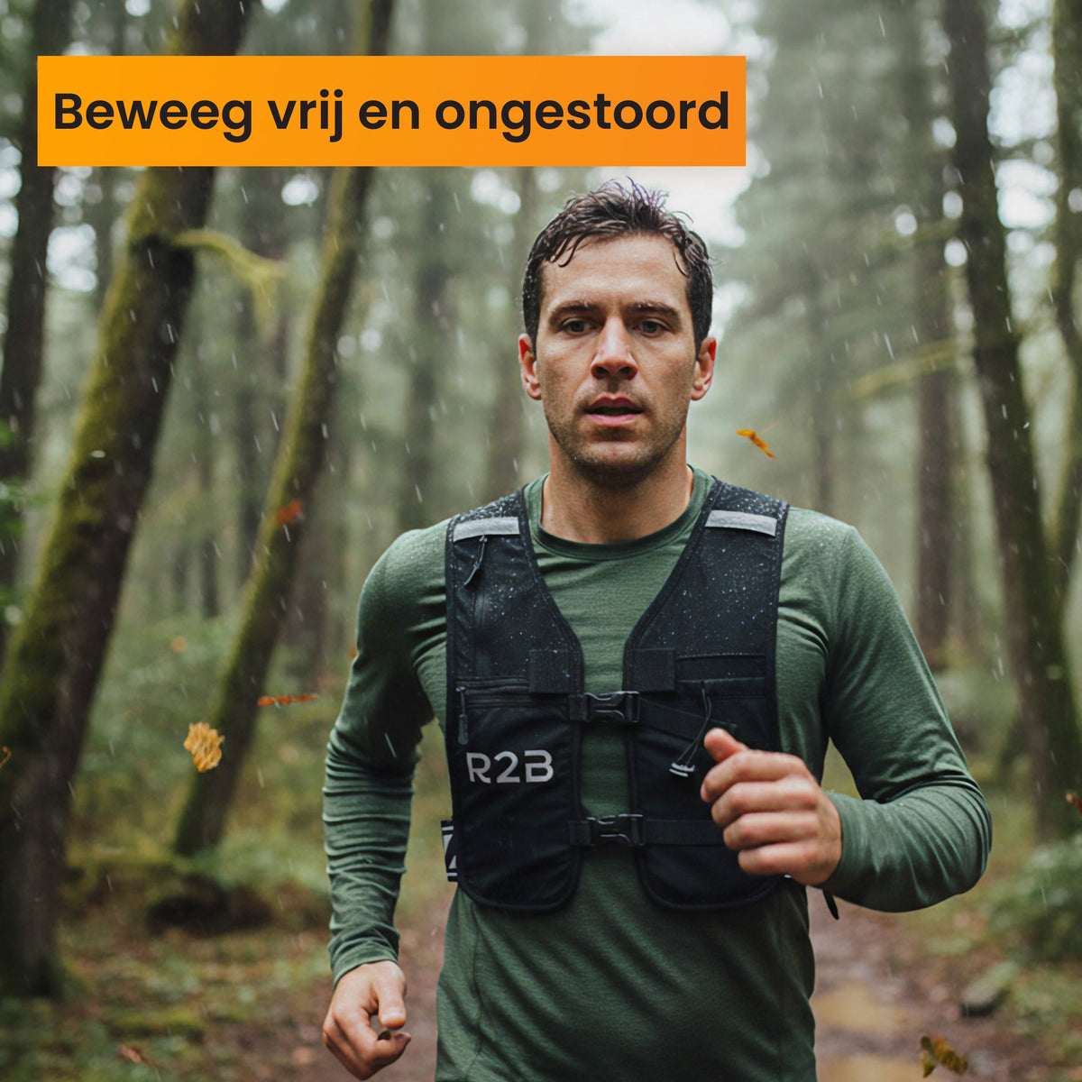 R2B Hardloopvest met Opbergvakjes & Verstelbaar