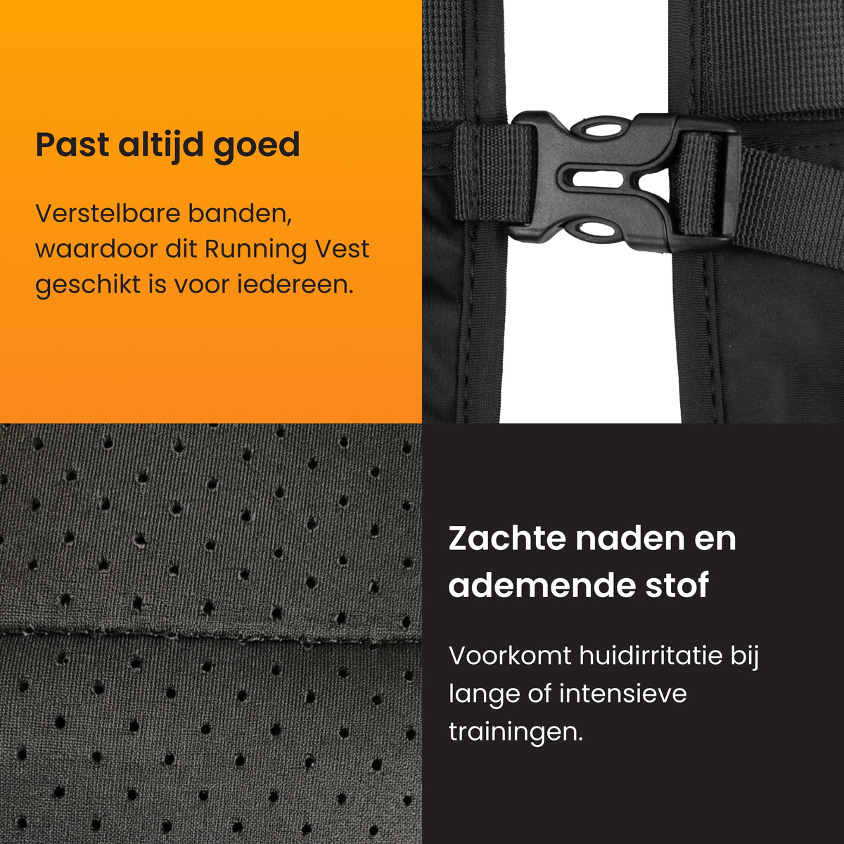 R2B Hardloopvest met Opbergvakjes & Verstelbaar
