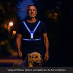 R2B Hardloopvest met Verlichting - Blauw - Telefoonhouder sport