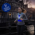 R2B Hardloopvest met Verlichting & Opbergvak - Blauw
