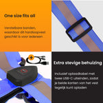 R2B Hardloopvest met Verlichting & Opbergvak - Blauw