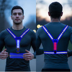 R2B Hardloopvest met Verlichting & Opbergvak - Blauw
