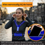 R2B Hardloopvest met Verlichting & Opbergvak - Blauw