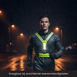 R2B Hardloopvest met Verlichting & Opbergvak - Neongeel