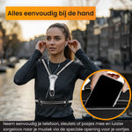 R2B Hardloopvest met Verlichting & Opbergvak - Reflecterend & Oplaadbaar - Grijs
