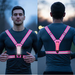 R2B Hardloopvest met Verlichting - Roze - Telefoonhouder sport