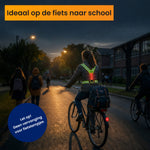 R2B Hardloopvest met Verlichting Voor Kinderen - Extra Stevige Behuizing - Reflecterend & Oplaadbaar - Neongeel
