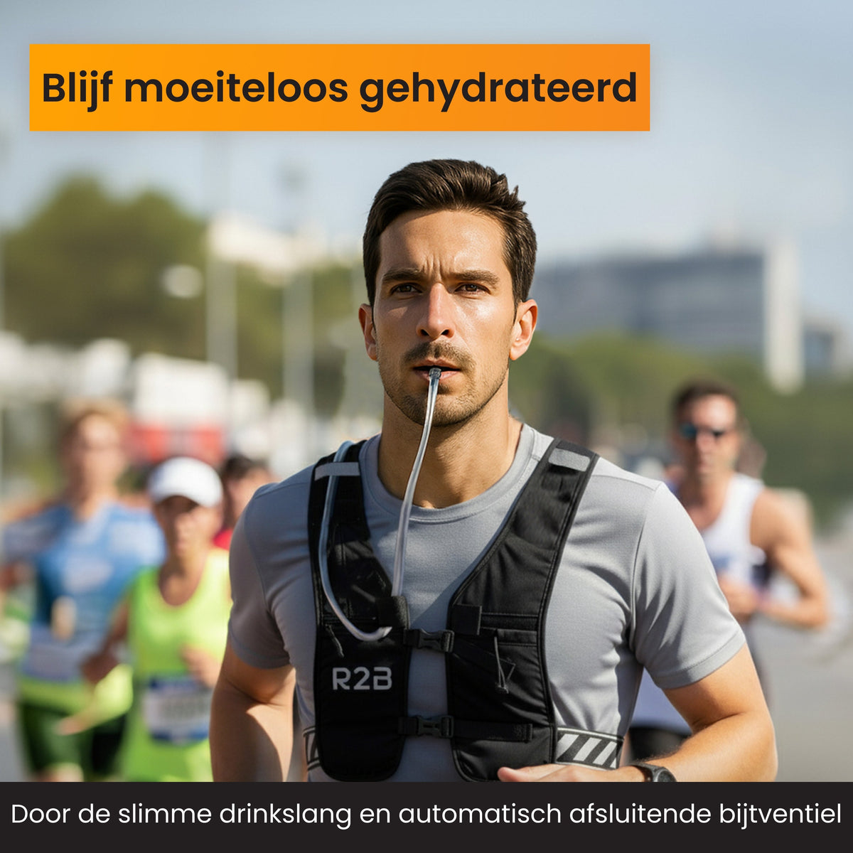 R2B Hardloopvest met Waterzak – 2 Liter Drinkzak & Verstelbaar